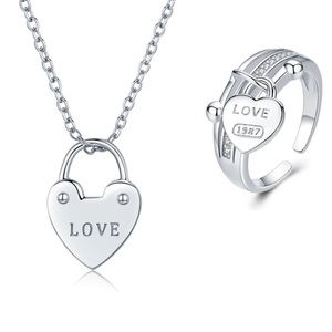 925 Sterling Silver Necklace & Ring Set!